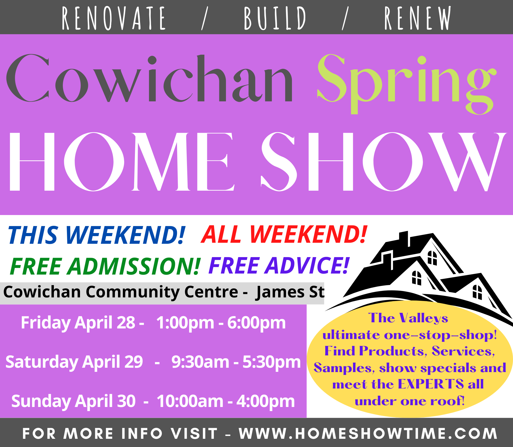 Cowichan Spring Home Show Home Show Time